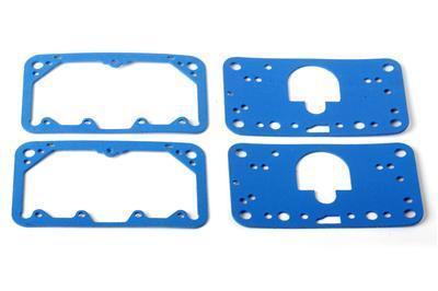 Holley gaskets holley 4150 blue reusable fibermetering block fuel bowl kit