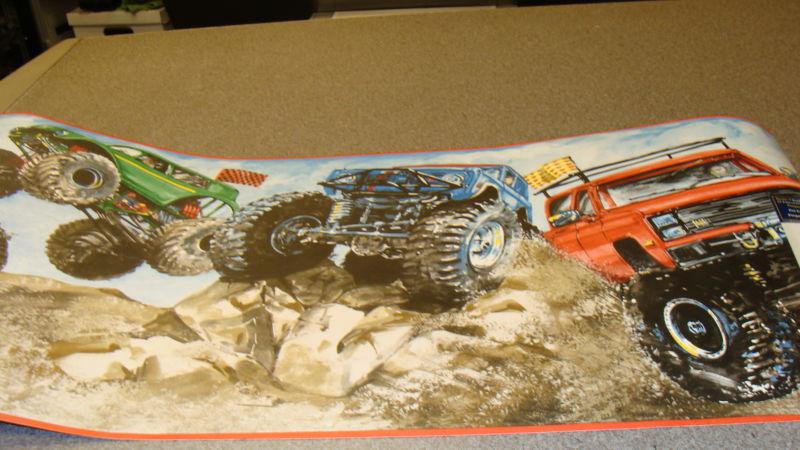 Early ford bronco wall paper 15 feet by 9 inches wide rock crawlin muddin chevy