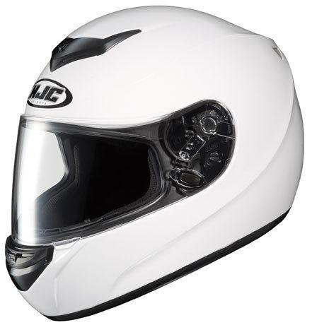 Hjc cs-r2 solid and metallic helmet solid white adult xl