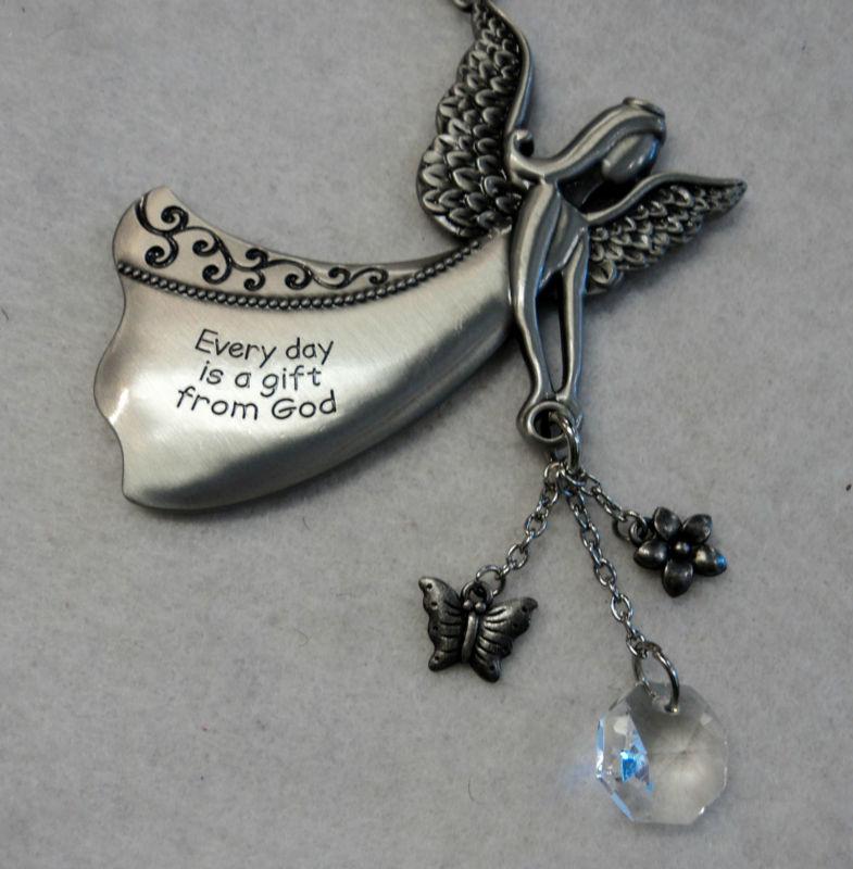 Every day is a gift from god angel prism car charm rear view mirror ornament