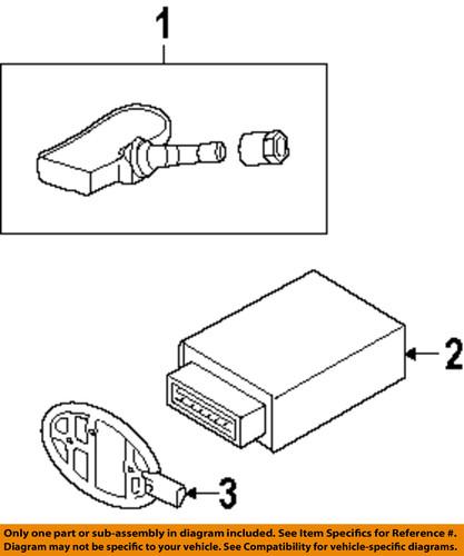 Land rover oem nnw502305 tire pressure monitoring system (tpms) receiver