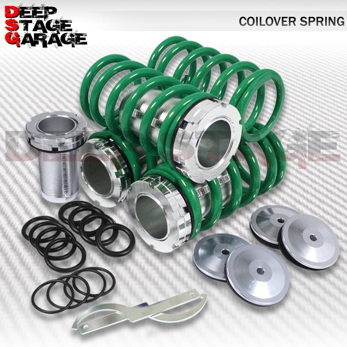 Scale coilover 0-3"spring crx/cr-x/del sol/civic eg ek9/integra dc1 dc2 db green