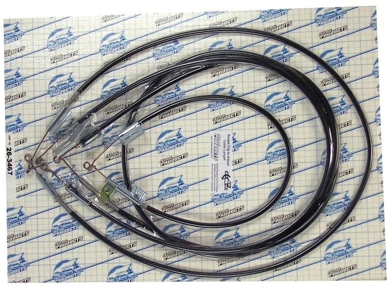 Cable set - w/ factory a/c 1966-1967 chevelle [26-3467]