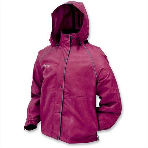 Frogg toggs tekk toad womens waterproof rainjacket,black cherry,small/sm