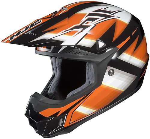 New hjc cl-x6 spectrum offroad/motocross adult helmet,mc-7/orange/white/black,xs