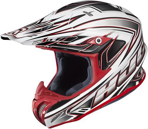 New hjc rpha-x airaid offroad/motocross adult helmet,mc-1/red/white/gray,2xl/xxl