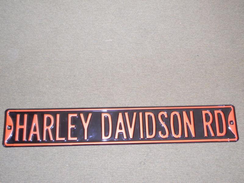 Harley davidson road sign/signs