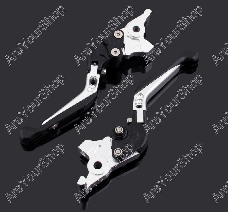 Adjustable folding extendable brake clutch levers yamaha t-max 2008-2011 black