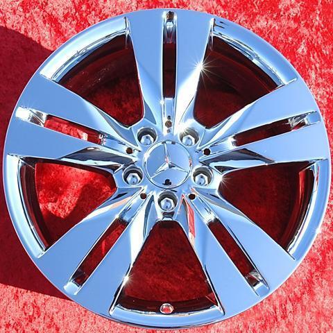 Exchange set of 4 new chrome 18" mercedes benz cls 550 oem wheels rims 85064