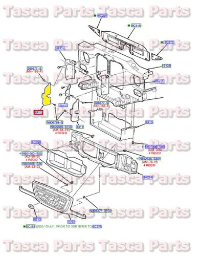 Brand new oem radiator air side lower deflector explorer mountaineer ranger