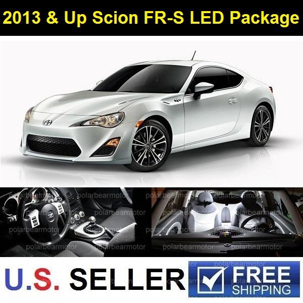 2013 & up scion fr-s frs 2 doors interior led smd lights package deal 6pcs white