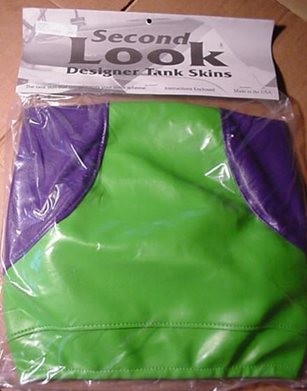 2000 kawasaki zx-9r tank bra green/purple second look sportbike cover skins