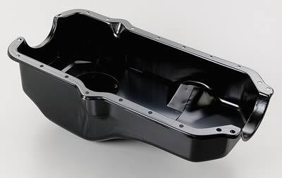 Trans-dapt 8959 oil pan steel black 5 qt. amc v8 each