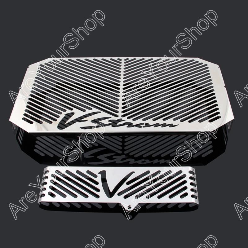 Oil cooler radiator guards cover grille for suzuki dl650 v-strom 2004-2012