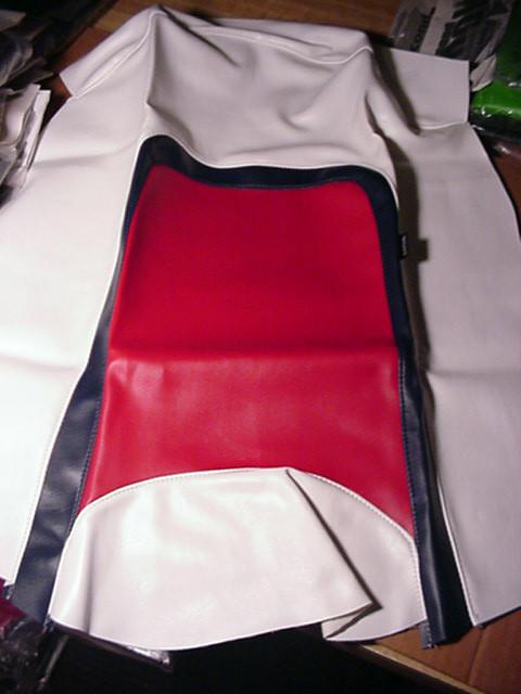 86 87 kawasaki ninja 600 full length seat cover skin red white blue second look 