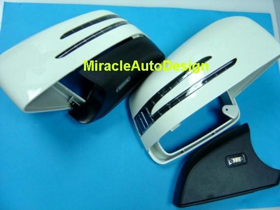 Arrow led white door mirror covers 2012-on mercedes benz w166 ml & x166 gl-class