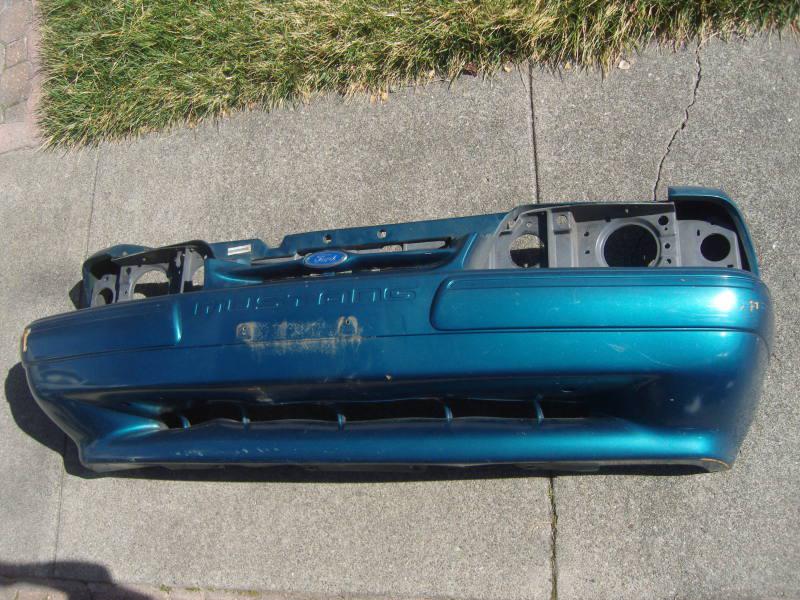 1993 mustang lx front bumper cover reef blue 87-93 5.0 ssp 1992 1991 1990 1989 