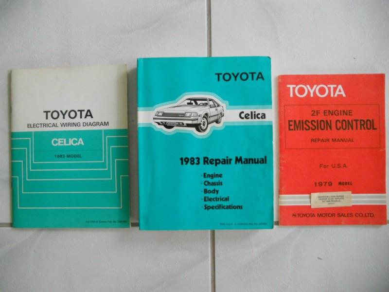 Toyota celica 1983 repair shop maintenance manual & electrical wiring diagram