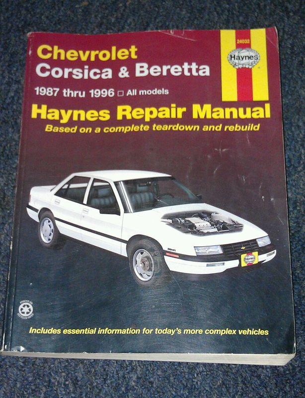 Haynes chevrolet corsica & beretta repair manual 87/96