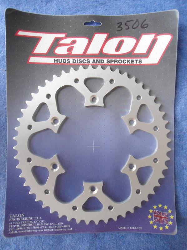 Talon rear sprocket yamaha yz / yzf /wr      silver 52t