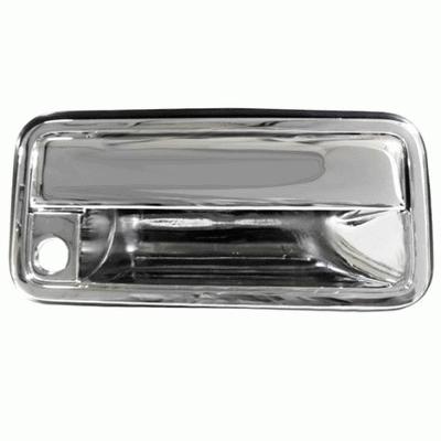 Chrome exterior outside front door handle right passenger side rh