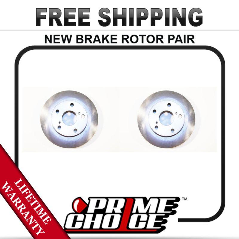 Pair (2) new front brake disc rotors with lifetime warranty