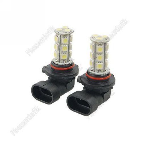 2pcs 9005 hb3 18-led 5050 smd auto car fog light bulb pure white 12v dc safety