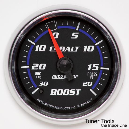 Auto meter 2 am-6107 cobalt meter: boost/vac 30 hg-20 psi 