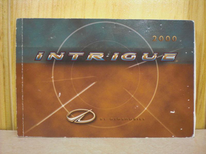 2000 oldsmobile intrigue owner's manual