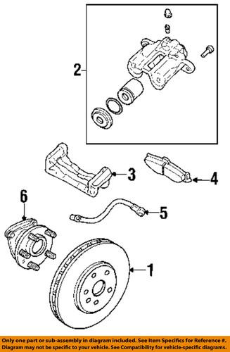 Gm oem 89047744 brake pad or shoe, rear/disc brake pad