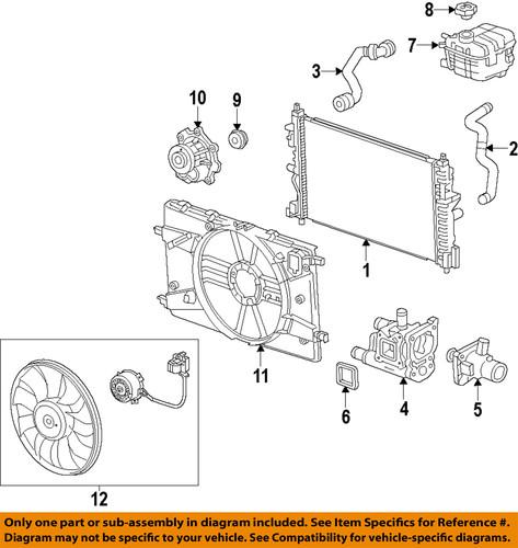 Chevrolet gm oem 55579951 engine coolant thermostat housing-thermostat housing