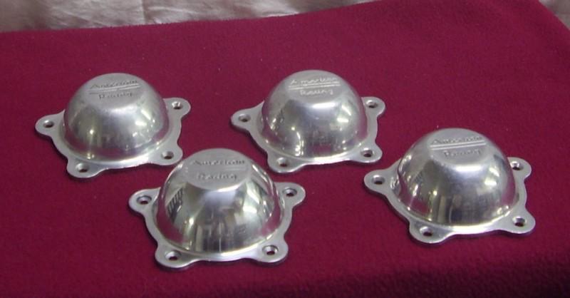 American racing wheel polished custom wheel center cap #3505293 set of four