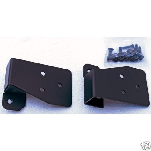 Mirror relocation bracket pair, black, 03-06 wrangler 