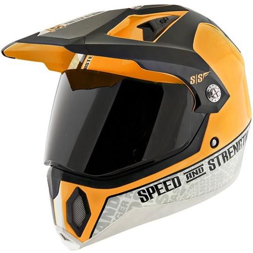 Speed and strength ss2500 hell-n back orange helmet medium new