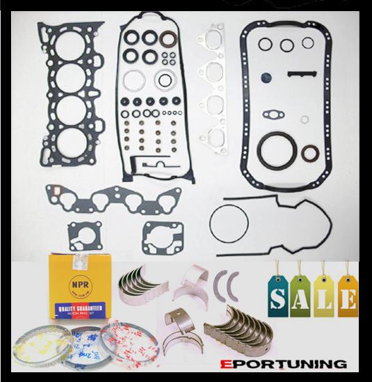 92-95 honda civic v-tec 1.5 16v sohc d15z1 gaskets rings bearings *re-ring kit*