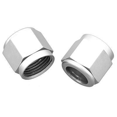 Summit racing 220633-2n fitting tube nuts -6 an aluminum nickel plated pair