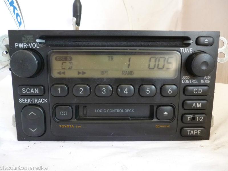 99-02 toyota sienna camry 4 runner celica corolla radio cd cassette 16814 *