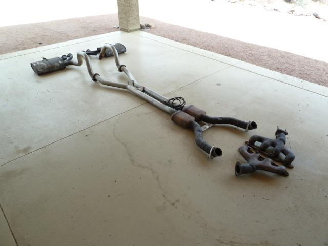 1997-2004 corvette ls1 c5 stock exhaust system complete 37k mi