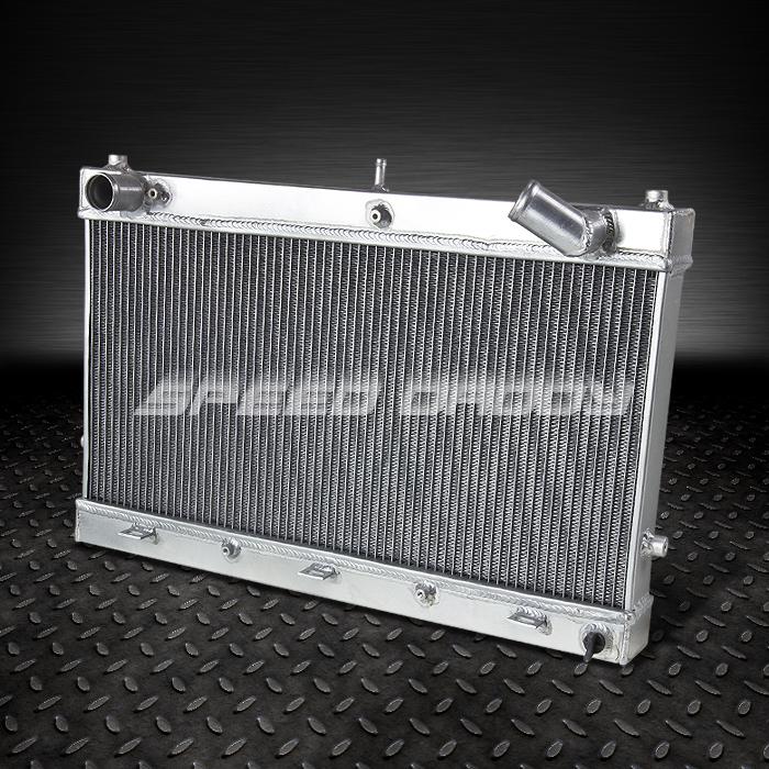 3-row/core v-mount full aluminum racing radiator 93-97 mazda rx-7/rx7 fd fd3s