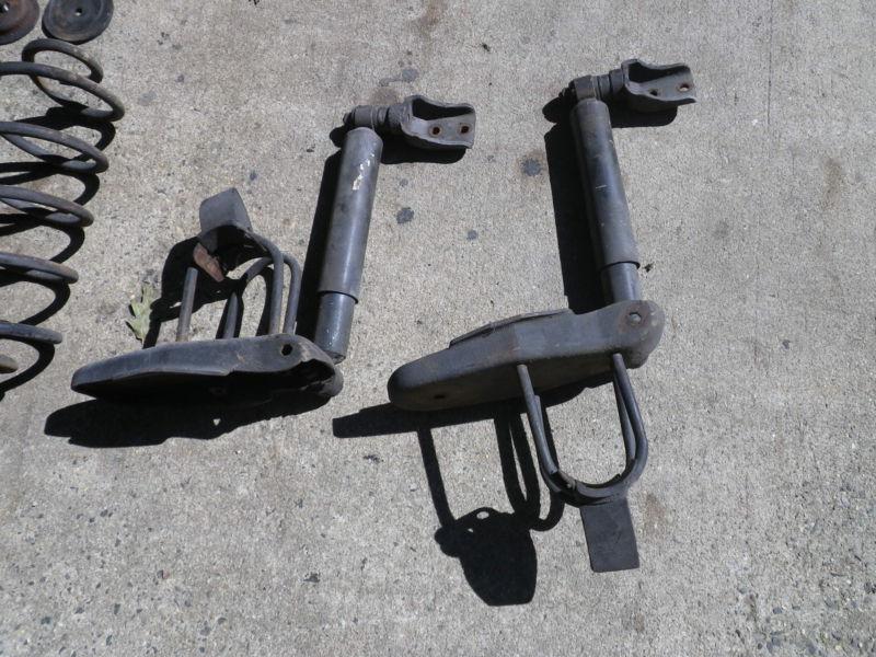 1938 buick special rear coil spring brackets, u-bolts, rubber cushions, shocks