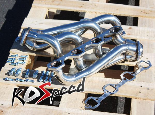 Stainless steel v8 exhaust header 79-93 ford mustang windsor 302 5.0 8cyl gt svt