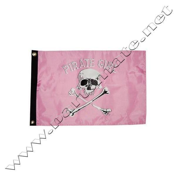 Taylor 1801 pirate head flags / pirate girl 12x18 nylon flag