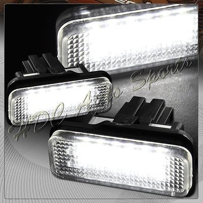 2x mercedes benz 02-04 w204 03-10 w211 06-10 w219 license plate white led lights