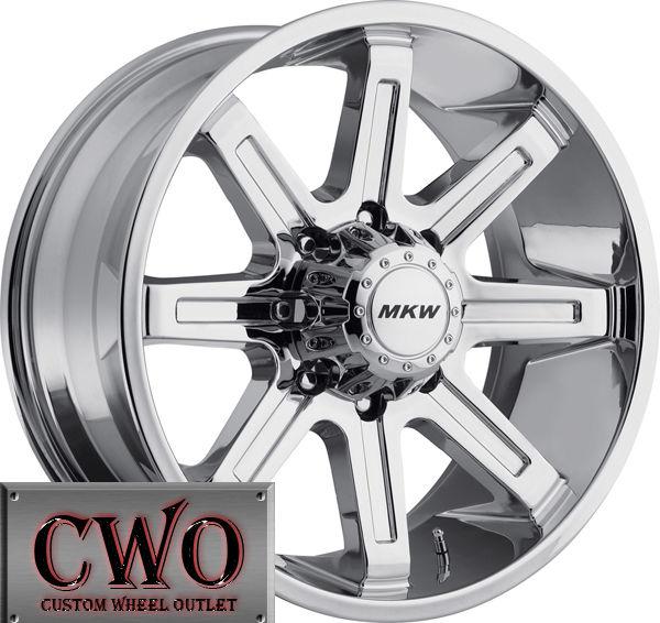 20 chrome mkw m88 wheels rims 6x135 6 lug ford f-150 expedition navigator