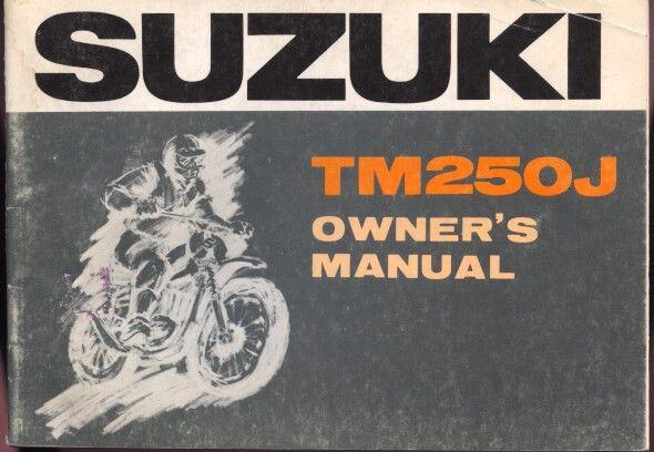 1972 suzuki tm250j owner's manual