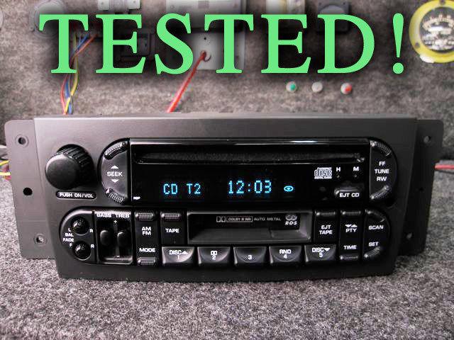 Chrysler pacifica cd disc tape player sat radio 04 05 06 07 08 rbp p05094468ac