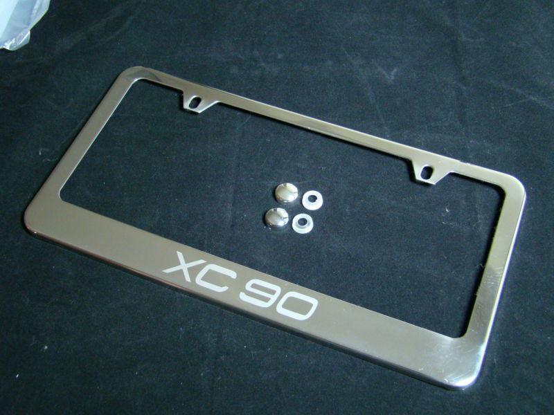 Volvo  xc90  chrome license plate frame stainless steel 