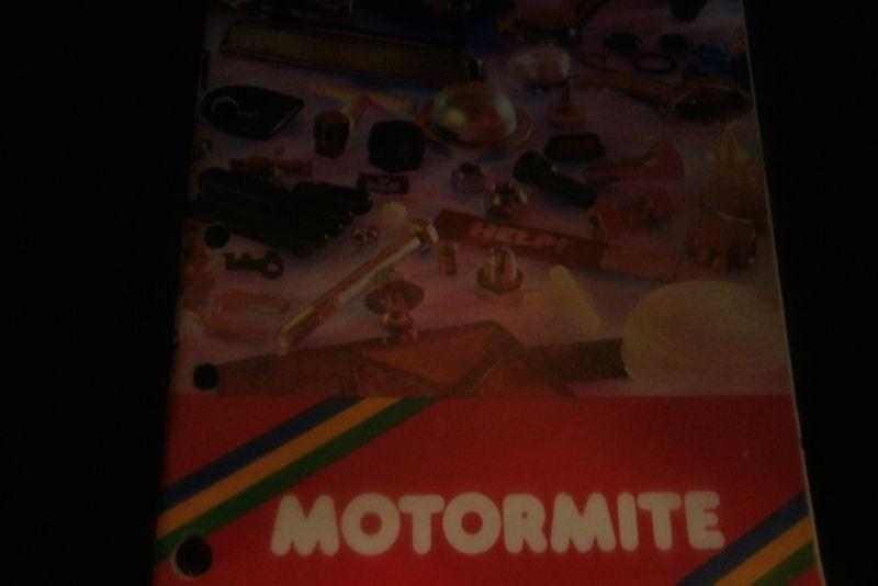 1985 motormite automotive parts master parts catalog manual w applications