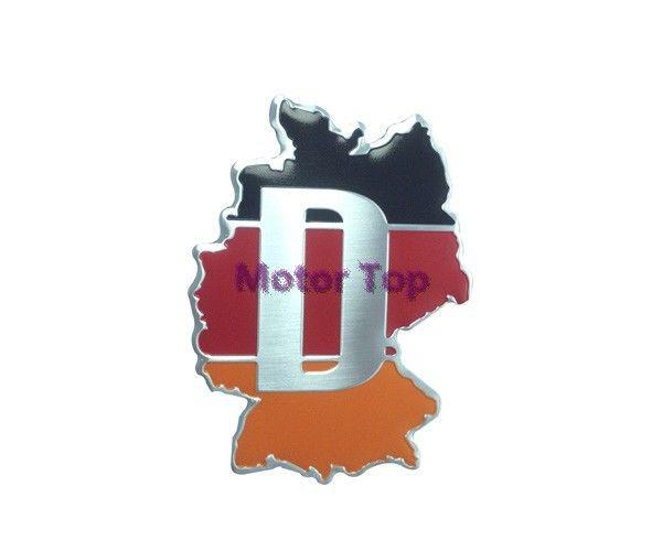 D metal emblem badge sport germany land flag sticker decal for audi a4 a6 a8 q5