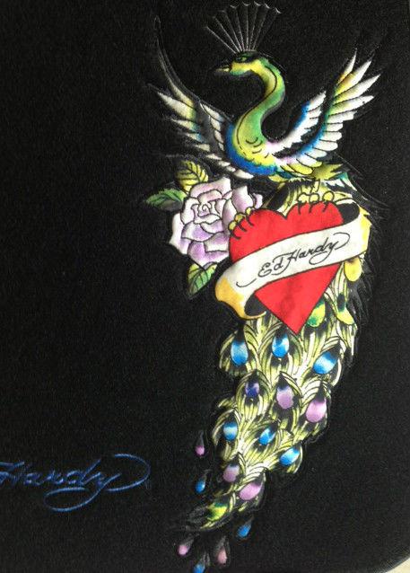 Ed hardy "peacock" floor mats & free love kills freshener truck suv new